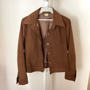 Vintage Suede cropped jacket
